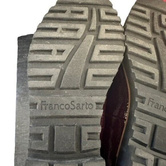 FRANCO Sarto Carney Burgundy Tassel Loafers Size 7 - Picture 9 of 11